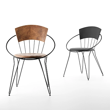 Stylish Turkish Chair: Vivense 3D model image 1 