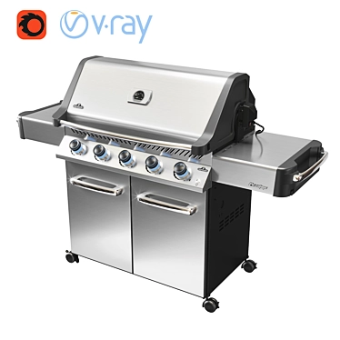 Napoleon Prestige 665 Gas Grill 3D model image 1 