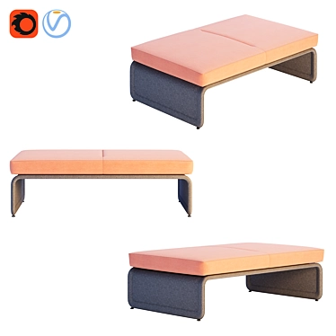 Coalesse - Lagunitas Lounge System Bench
() Modern Seating Solution with Lagunitas Collection 3D model image 1 