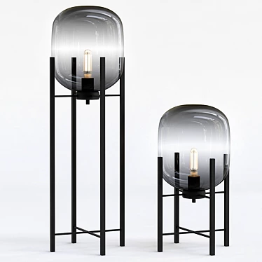 Modern Minimalist Desk Lamp: ODA by Romatti 3D model image 1 