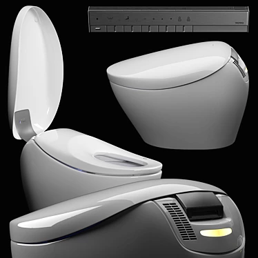 Luxury TOTO Neorest NX - Ultimate Electronic Bidet 3D model image 1 