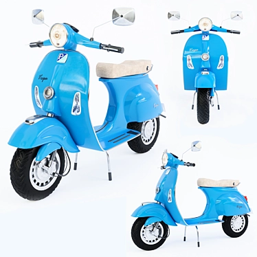 Vintage Vespa 02: 3dsMax & OBJ Model 3D model image 1 