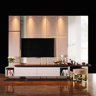 Ultimate TV Zone 4: Sleek Design & Superior Performance 3D model image 1 