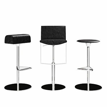 Elevate Your Space: Stylish Bar Chairs 3D model image 1 