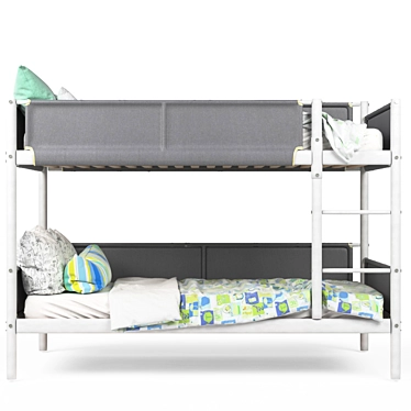 Modern Ikea Vitval Bed 3D model image 1 