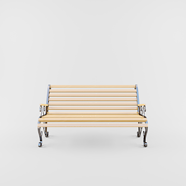 Versatile Bench Decor 3D model image 1 