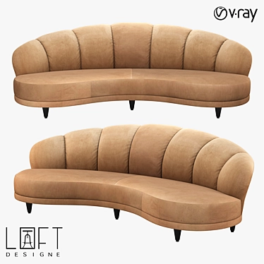 Modern LoftDesign Sofa, Model 30901 3D model image 1 