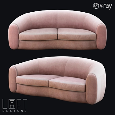 Stylish LoftDesigne Sofa: Model 30910 3D model image 1 