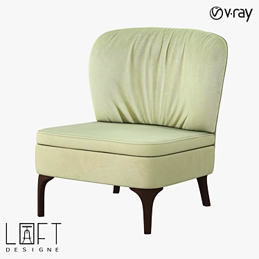 Modern Armchair: LoftDesigne 32810 3D model image 1 