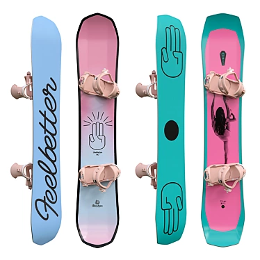 Bataleon Snowboards: Versatile Designs with Drake Reload Bindings 3D model image 1 