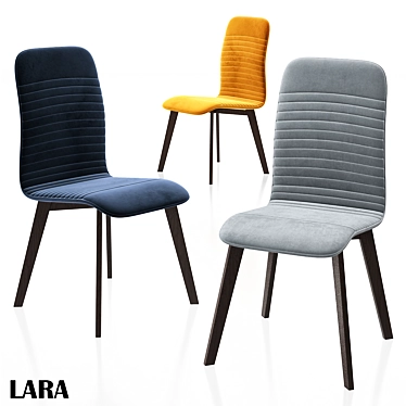 LARA Leather Chair: Sleek and Stylish 3D model image 1 