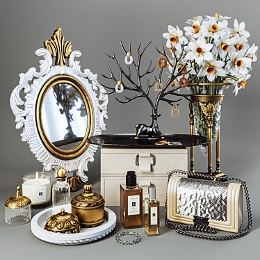 Decorative set for ladies dressing table