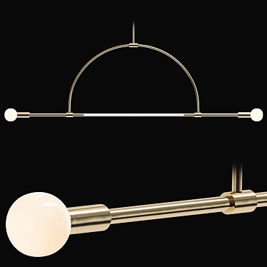 Sleek Ellis Light Fixture 3D model image 1 