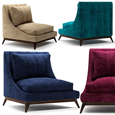 Galatea Armchair by Annibale Colombo 3D model image 1 