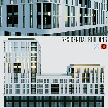 Versatile Residential Building: 3 Types 3D model image 1 