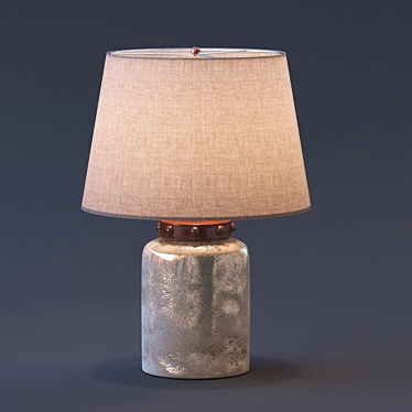 Elegant Calico Table Lamp 3D model image 1 