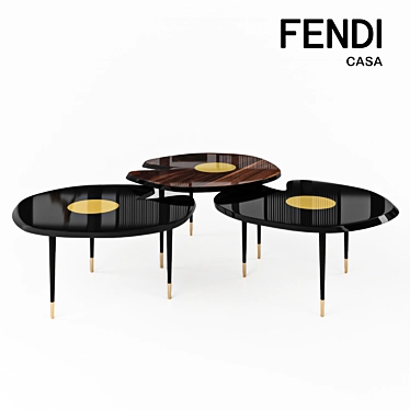 FENDI CASA Fleurette Coffee Table 3D model image 1 