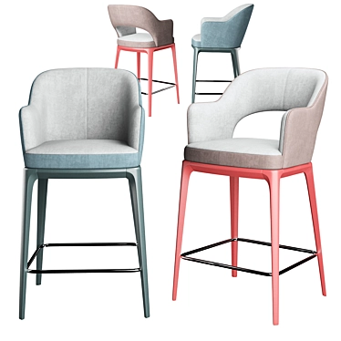 Gray Tony Bar M - Compact, Stylish, and Functional! 3D model image 1 