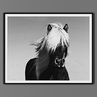 Black Framed Picture: 00032-9 3D model image 1 