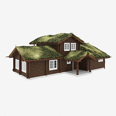 Title: Eco-Roofed House 3D model image 1 