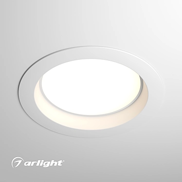 Bright LED Downlight with Color Options 3D model image 1 