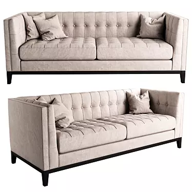 Eichholtz Aldgate Velvet Sofa 3D model image 1 