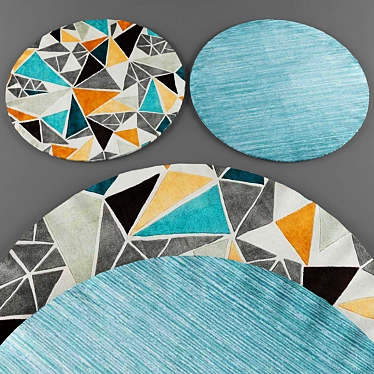 Elegant Froy Rugs Collection 3D model image 1 