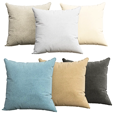 Cozy Cushion Set: Pillows 23 3D model image 1 
