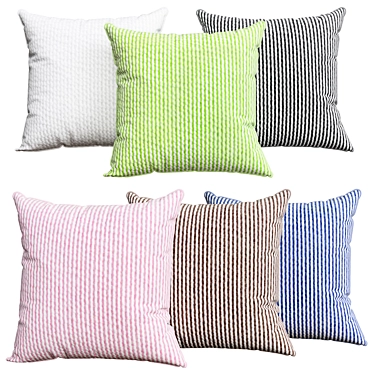 Cosy Dreams: Deluxe Decorative Pillows 3D model image 1 