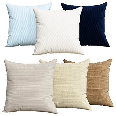 Cozy Cushion Collection 3D model image 1 