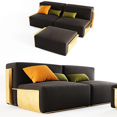 Loom Sofa: Striking Italian Design 3D model image 1 