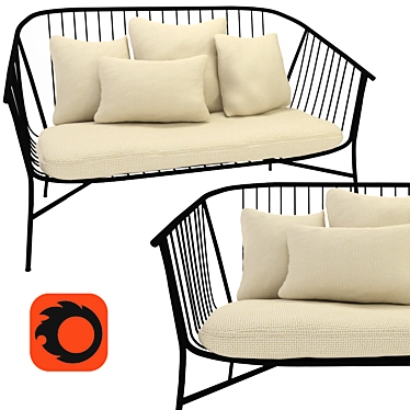 JEANETTE | Modern Sofa Design 3D model image 1 