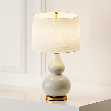 Elegant Tamara Table Lamp 3D model image 1 