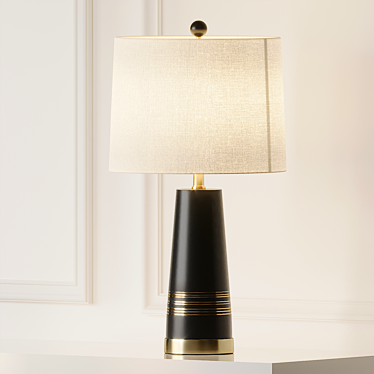 Sleek Declan Table Lamp 3D model image 1 