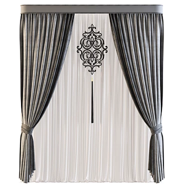 Sleek Curtain 562 - Perfectly designed 3D model image 1 