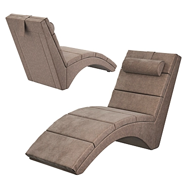 Hoff Lounge Armchair: Luxurious Comfort for Ultimate Relaxation 3D model image 1 