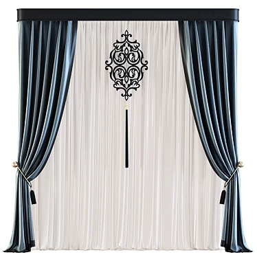 Elegant Drapery 565 3D model image 1 