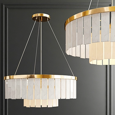 Elegant Harmony: ELK Orchestra Chandelier 3D model image 1 