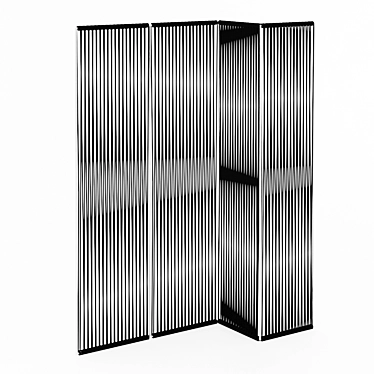 Woven Cord Screen on Metal Frame 3D model image 1 