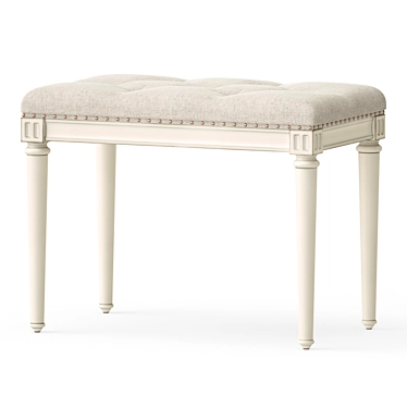 Provençal Nursery Bench. Luxurious and Stylish. 3D model image 1 