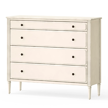 French Country Chest of Drawers 3D model image 1 