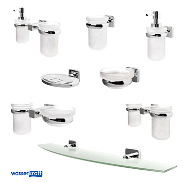 Minimalist Bathroom Accessories: Lippe K-6500 Series 3D model image 1 