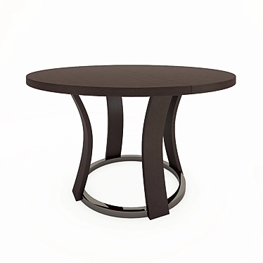 Elegant Grace Extensible Table 3D model image 1 