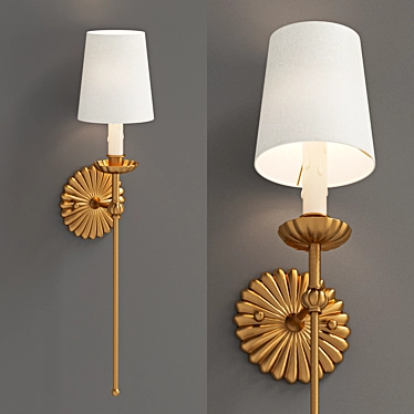 Clove Single Sconce - Elegant Wall Lighting 3D model image 1 