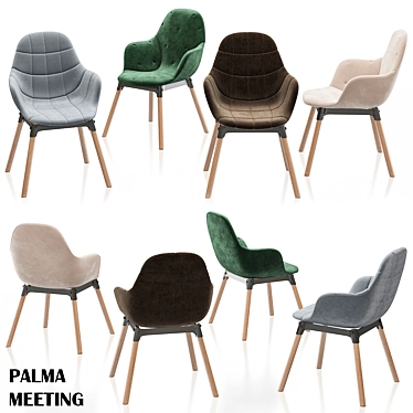 Scandi Sophistication: Offecct Palma Chair 3D model image 1 