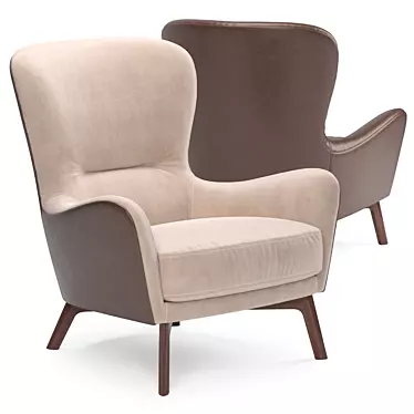 Elegant Ulivi Vivienne Armchair 3D model image 1 