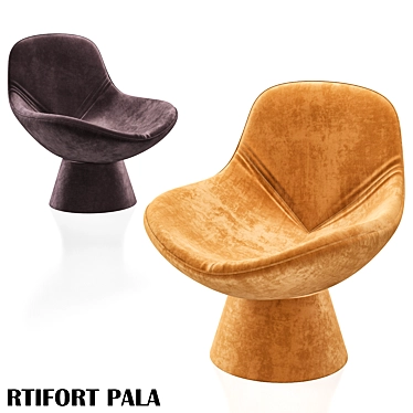 Elegant Pala Armchair by Artifort 3D model image 1 