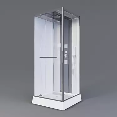 Luxury Shower Cabin | Kubik AV-3039 N 3D model image 1 