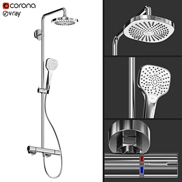 Shower column Hansgrohe Croma Select E 180 2jet