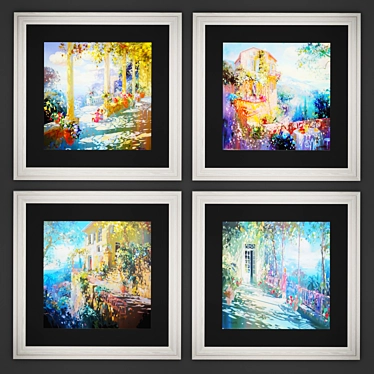 Impressionist Art Set: Laurent Parcelier 3D model image 1 